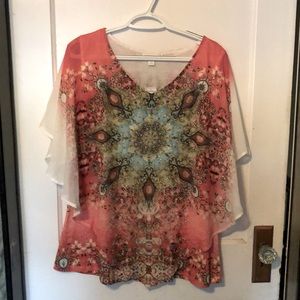 Westport 1962 Tank with Beaded Chiffon Overlay